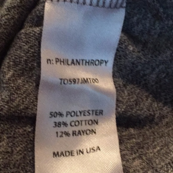n:Philanthropy Tee Gray Twist Open Back NWT - Picture 5 of 8